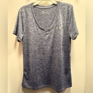 Under Armour Women's Gray V-Neck HeatGear Top